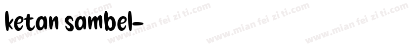 ketan sambel字体转换